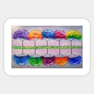 Rainbow landscape Sticker